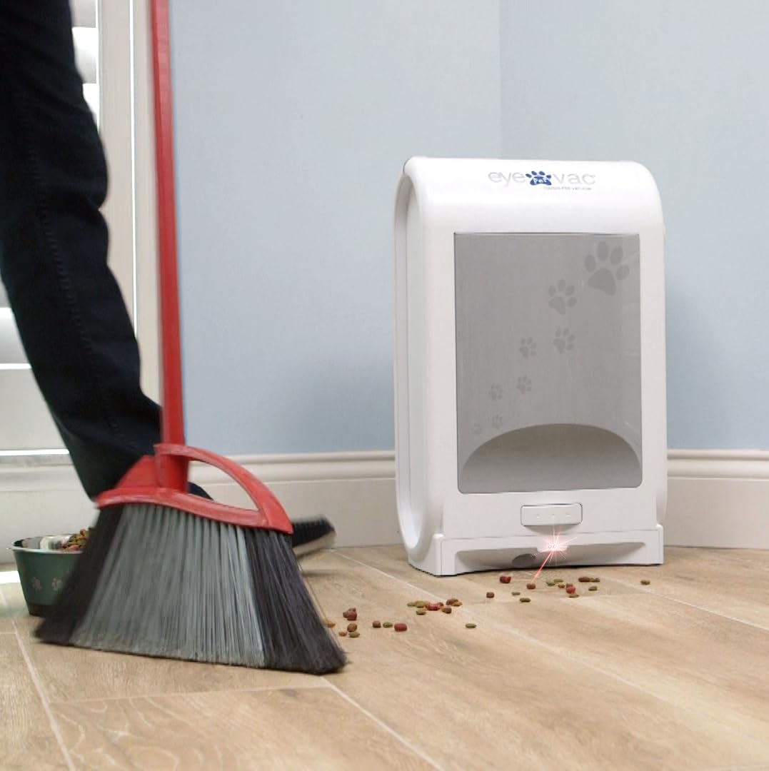 EyeVac Pro Touchless Vacuum Automatic Dustpan - Ultra Fast & Powerful - Great for Sweeping Salon Pet Hair Food Dirt Kitchen, Corded Canister Vacuum