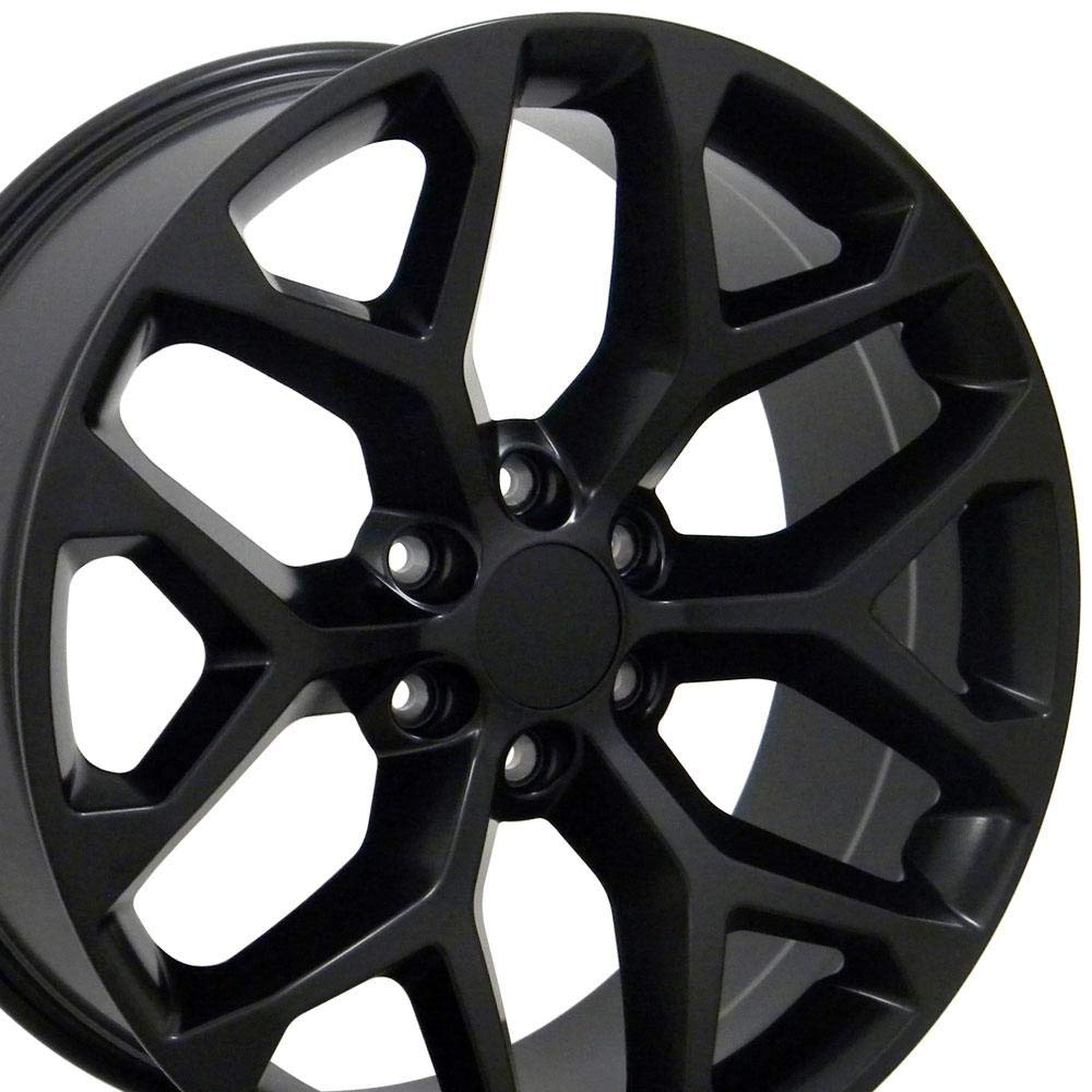 OE Wheels CV98B 22x9 Set(4) Black 6x139.7 & Sailun Tires