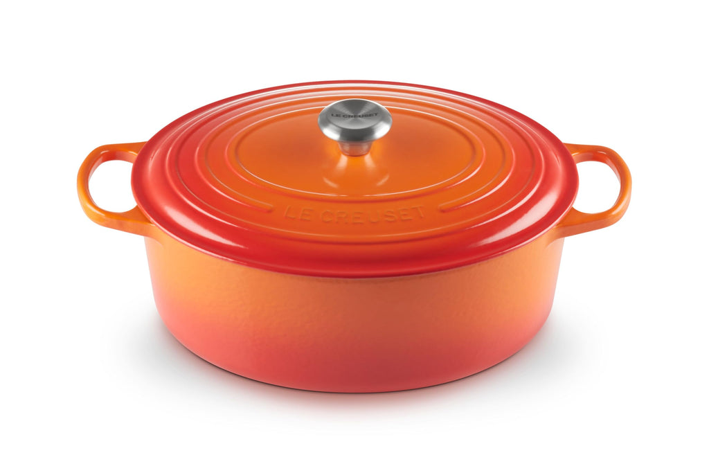 Le Creuset Enameled Cast Iron Signature Oval Dutch Oven, 8 qt., Cerise