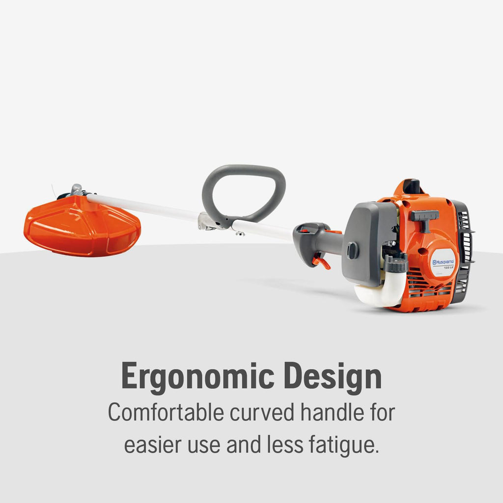Husqvarna 122LK Grass Trimmer, 22-cc 2-Cycle, 17-inch Straight Shaft Gas Trimmer with T25 Head, 967628201