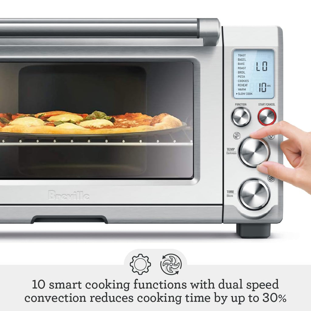 Breville the Smart Oven® Pro, Convection Toaster Oven, Small Electric Countertop Oven, BOV845BKS, Black Sesame