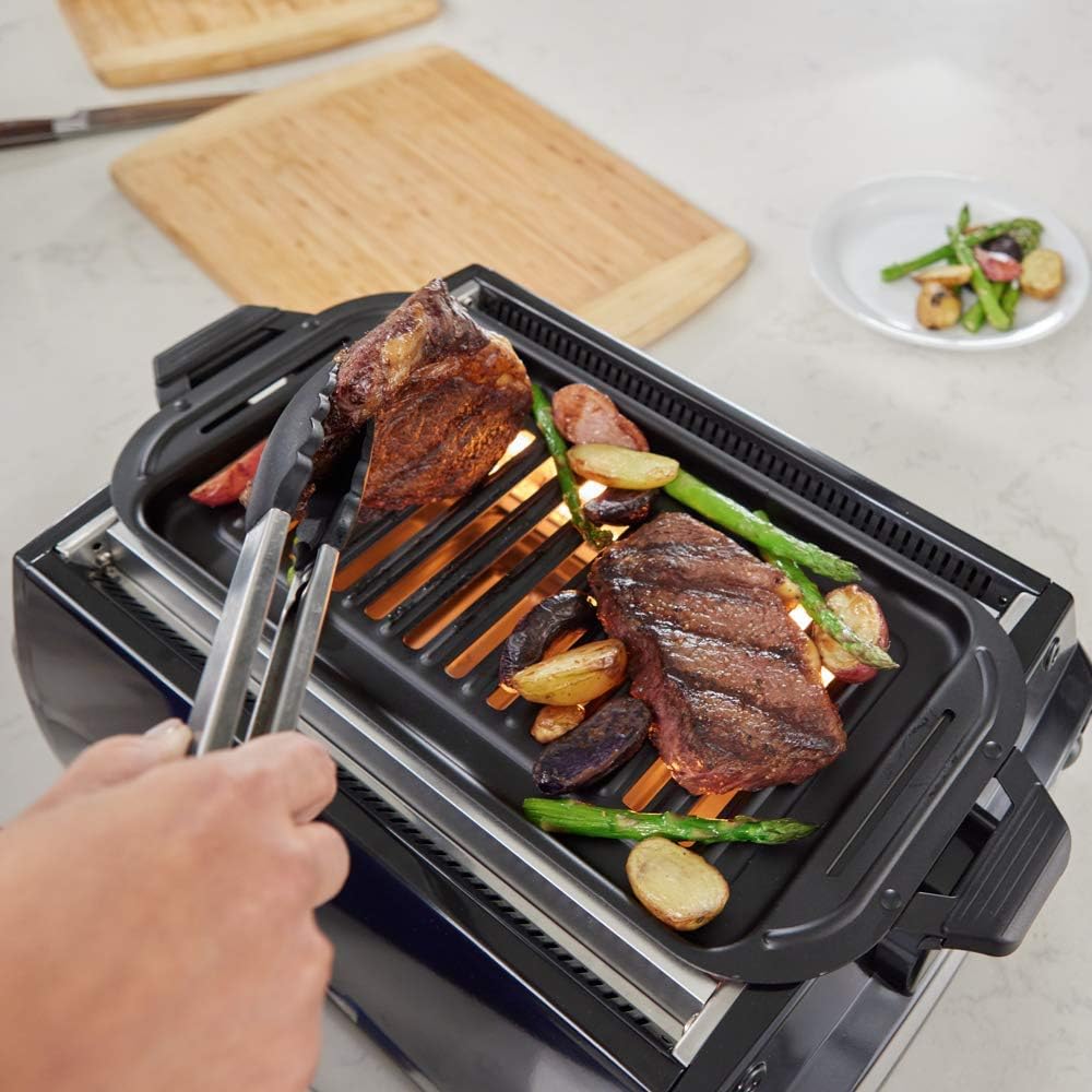Kitchen Chef Indoor Smokeless Rotisserie Grill C Large Capacity C Multi Functional C Stainless Steel Construction C Auto Shut Off C Flameless