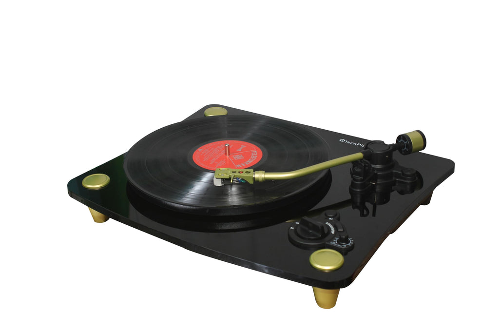 TechPlay Ghost, 2 Speed Belt Driven Turntable with Bluetooth Broadcast. Connects to Your Bluetooth Speakers wirelessly.