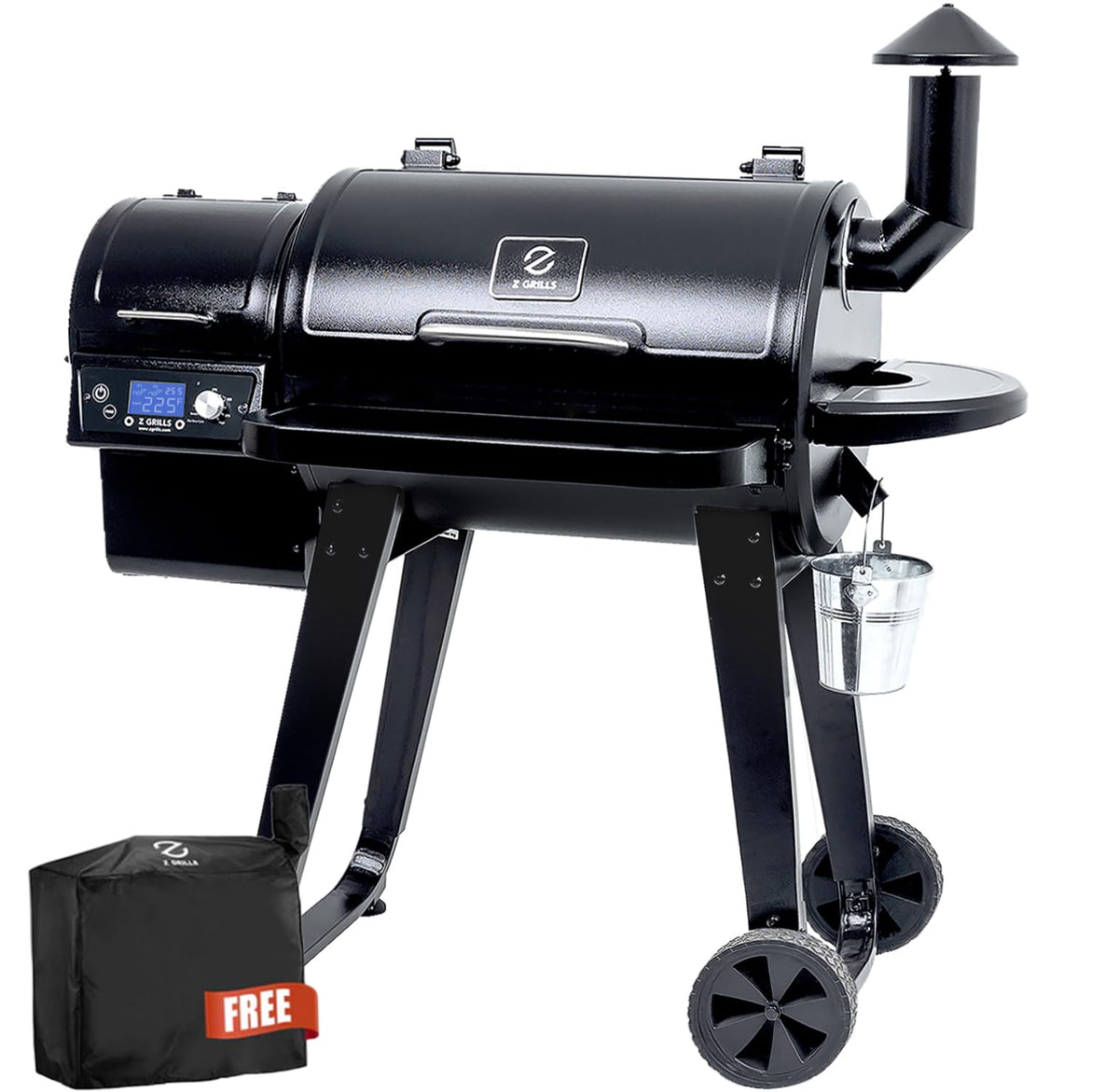 Z GRILLS ZPG-450A2 Wood Pellet Grill & Smoker, PID V3.0 Controller, 459 Sq in Cook Area, Foldable Shelf, Meat Probe, Rain Cover, 8 in 1 BBQ Grill