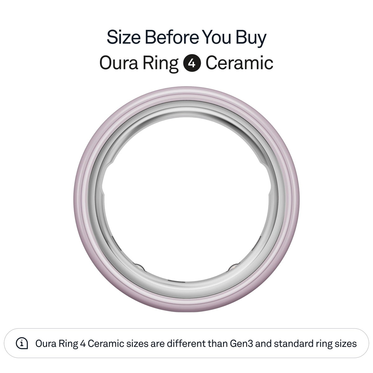 Oura Ring 4 Ceramic - Tide - Size 8 - Size Before You Buy