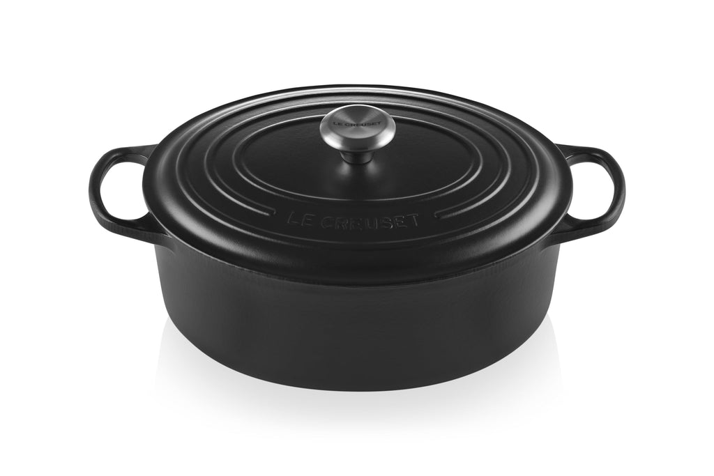 Le Creuset Enameled Cast Iron Signature Oval Dutch Oven, 8 qt., Cerise
