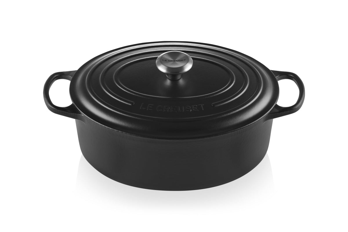 Le Creuset Enameled Cast Iron Signature Oval Dutch Oven, 8 qt., Cerise