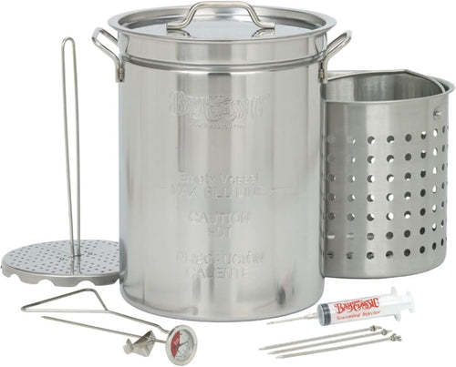 Bayou Classic Propane Turkey Fryer Kit - Burner and 32qt Stainless Steel Pot