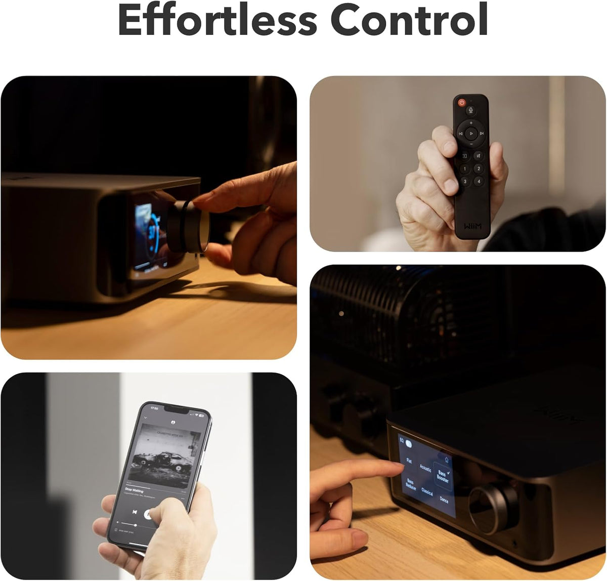 WiiM Ultra Music Streamer & Digital Preamp | 3.5" Touchscreen, Compatible with Google Cast & Alexa, Stream Spotify, Amazon Music, Tidal & More | HDMI