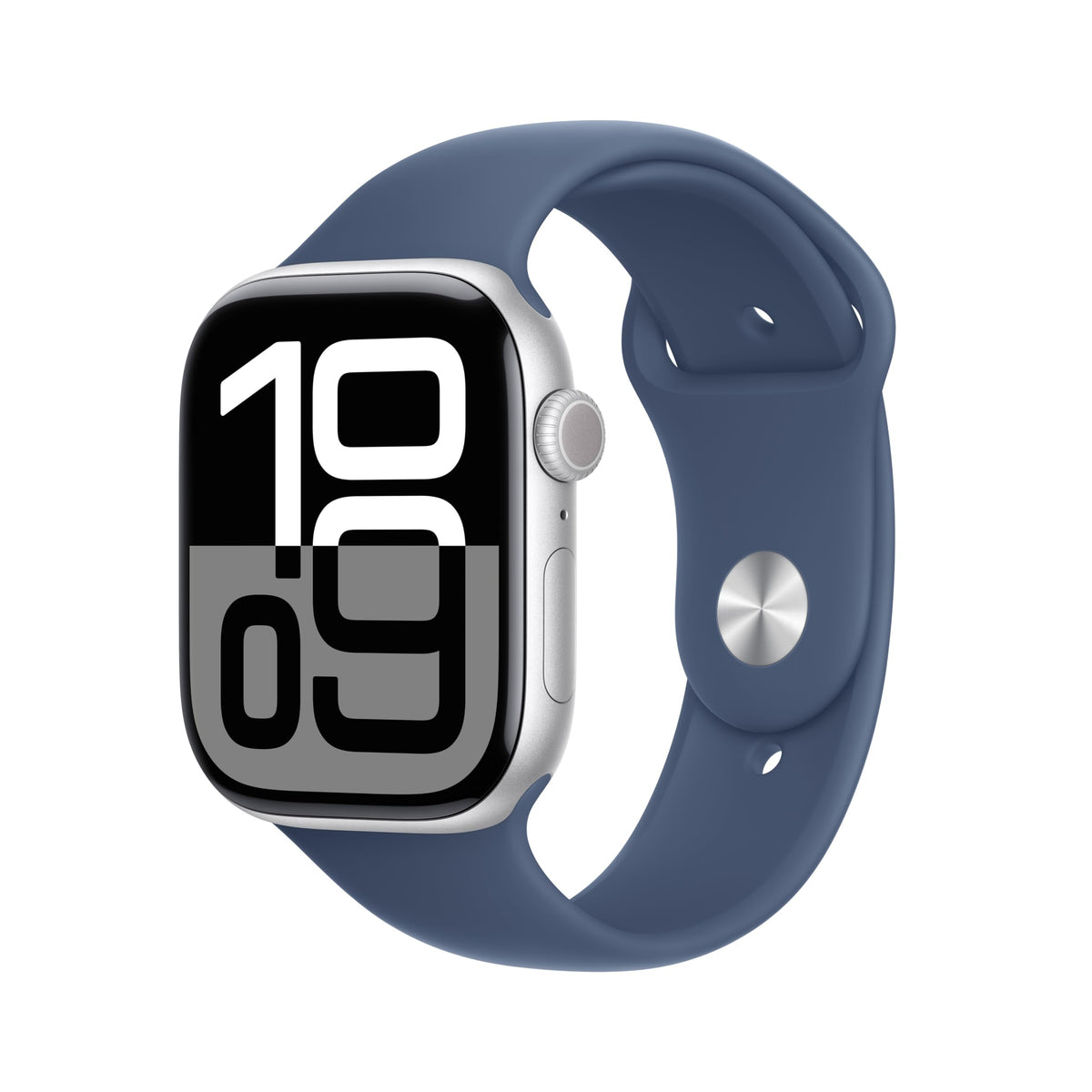 Apple Watch Series 10 [GPS 46mm case] Smartwatch with Jet Black Aluminum Case with Black Sport Band - M/L. Fitness Tracker, ECG App, Always-On Retina