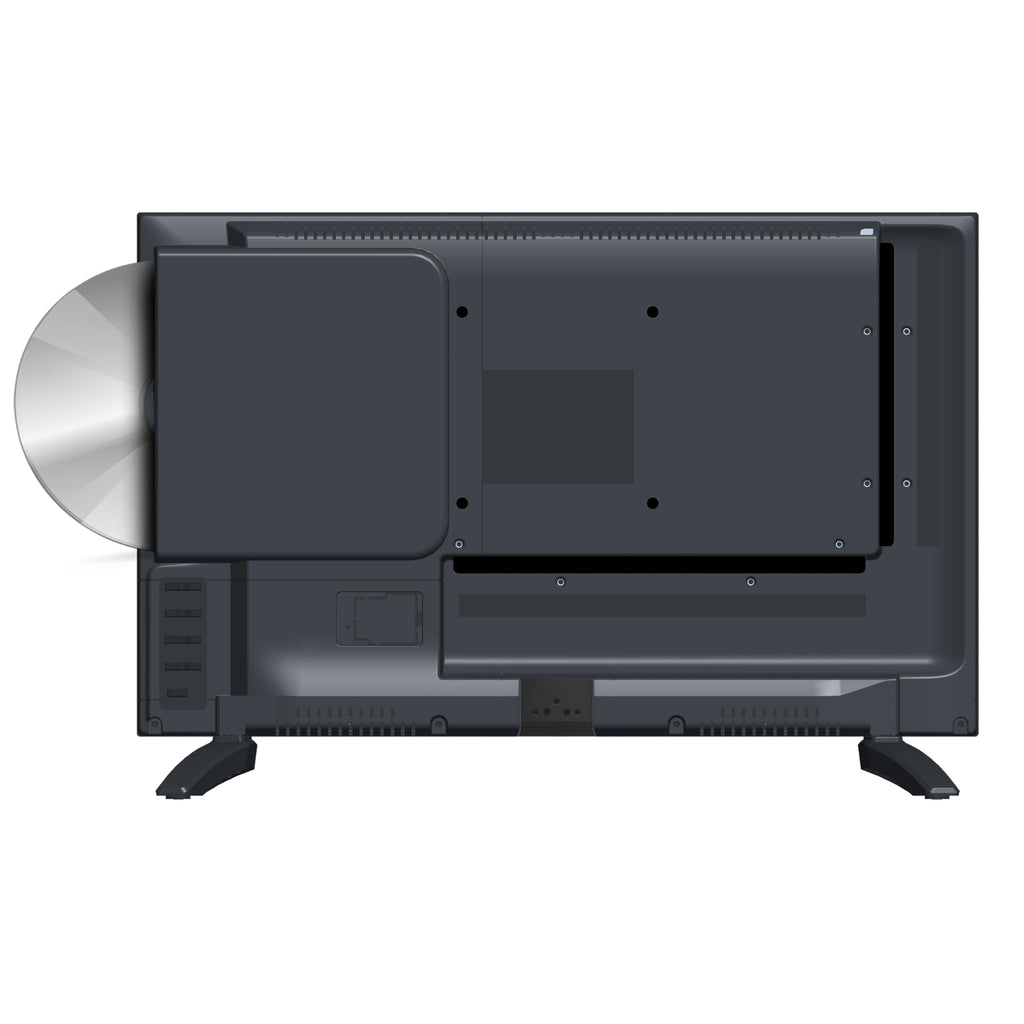 Supersonic SC-1926DVD 19-inch LED Smart HDTV w/DVD Player, 3X HDMI, 1080p, WiFi, USB, AC/DC Compatible for Home, Kitchen, or RV Camper, DC Car Cord