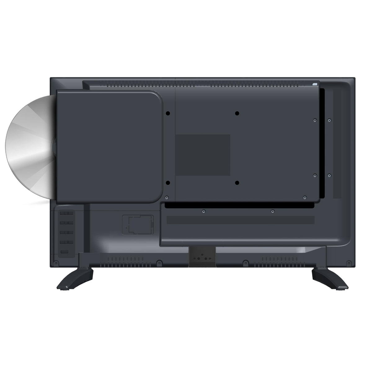 Supersonic SC-1926DVD 19-inch LED Smart HDTV w/DVD Player, 3X HDMI, 1080p, WiFi, USB, AC/DC Compatible for Home, Kitchen, or RV Camper, DC Car Cord