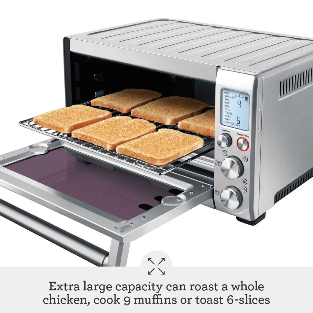 Breville the Smart Oven® Pro, Convection Toaster Oven, Small Electric Countertop Oven, BOV845BKS, Black Sesame