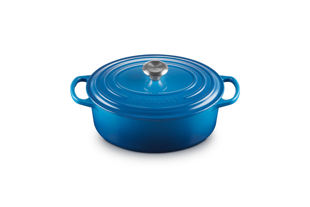 Le Creuset Enameled Cast Iron Signature Oval Dutch Oven, 8 qt., Cerise