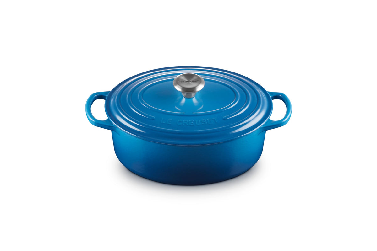 Le Creuset Enameled Cast Iron Signature Oval Dutch Oven, 8 qt., Cerise