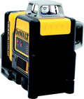 Dewalt-lijnlaser (2x 360 °, laserdiode rood, 635 Nm, laserklasse 2, laserzichtbaarheid tot 20 m, incl. 1x 10,8 volt batterij, lader, muurbevestiging, doelbord, laserglazen en draagtas),Meerkleurig(Meerkleurig)