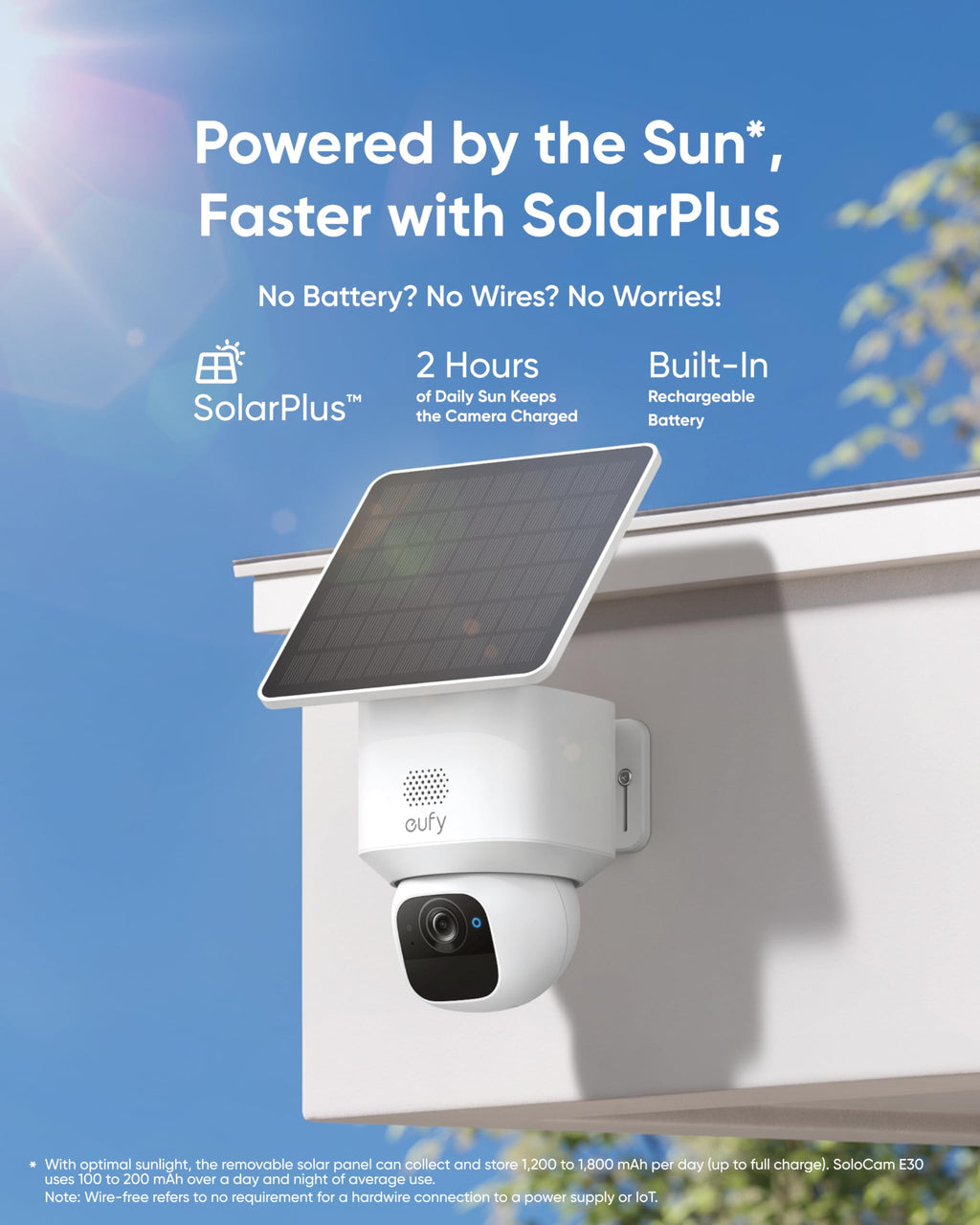 eufy Security SoloCam E30, 4-Cam Pack Kit, Security Cameras Wireless Outdoor, Solar Camera Outdoor Wireless, 360 Pan, AI Tracking, 2K Clarity, No