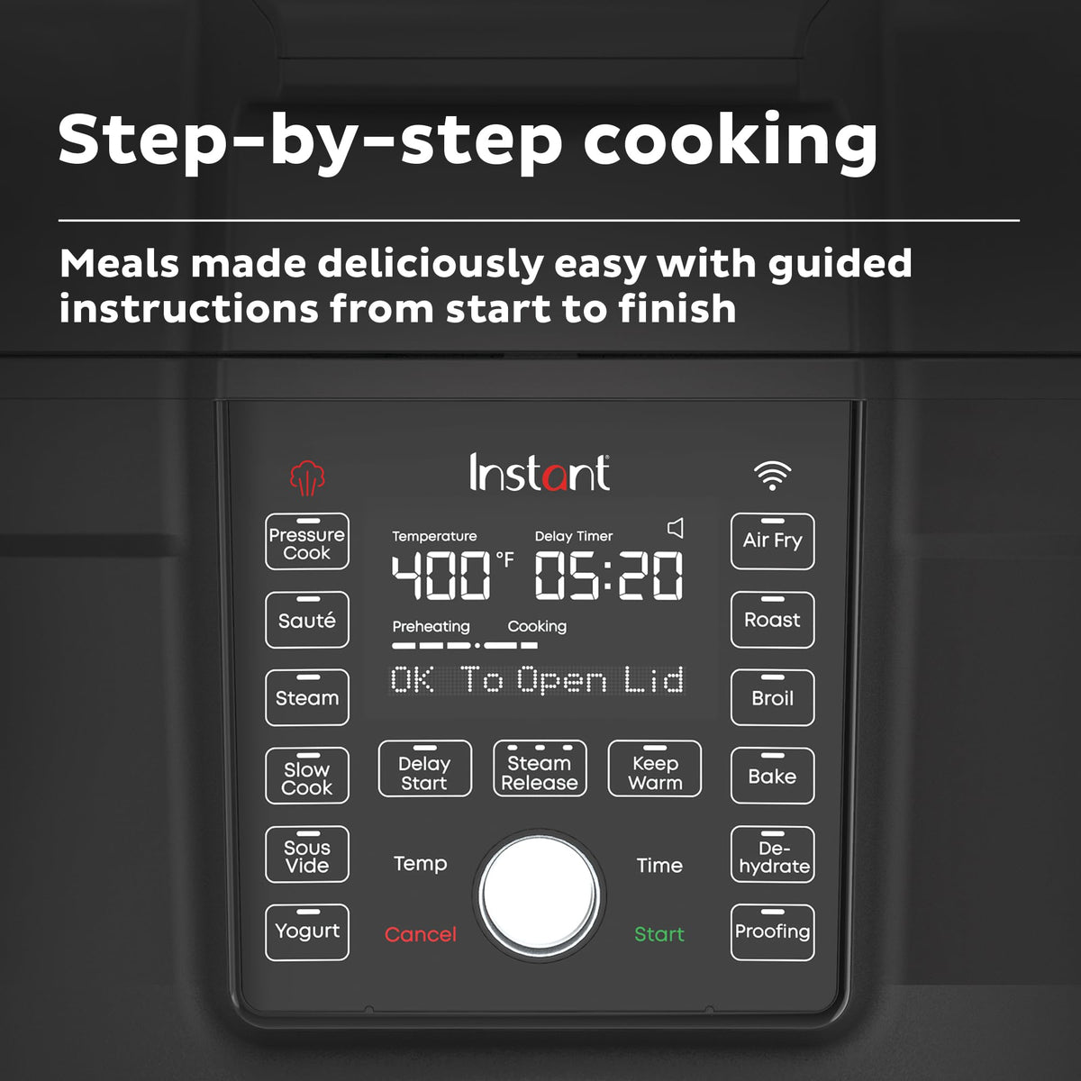 Instant Pot Duo Crisp Ultimate Lid,13-in-1 Air Fryer&Pressure Cooker Combo, Saut, Slow Cook, Bake, Steam, Warm, Roast, Dehydrate, Sous Vide&Proof