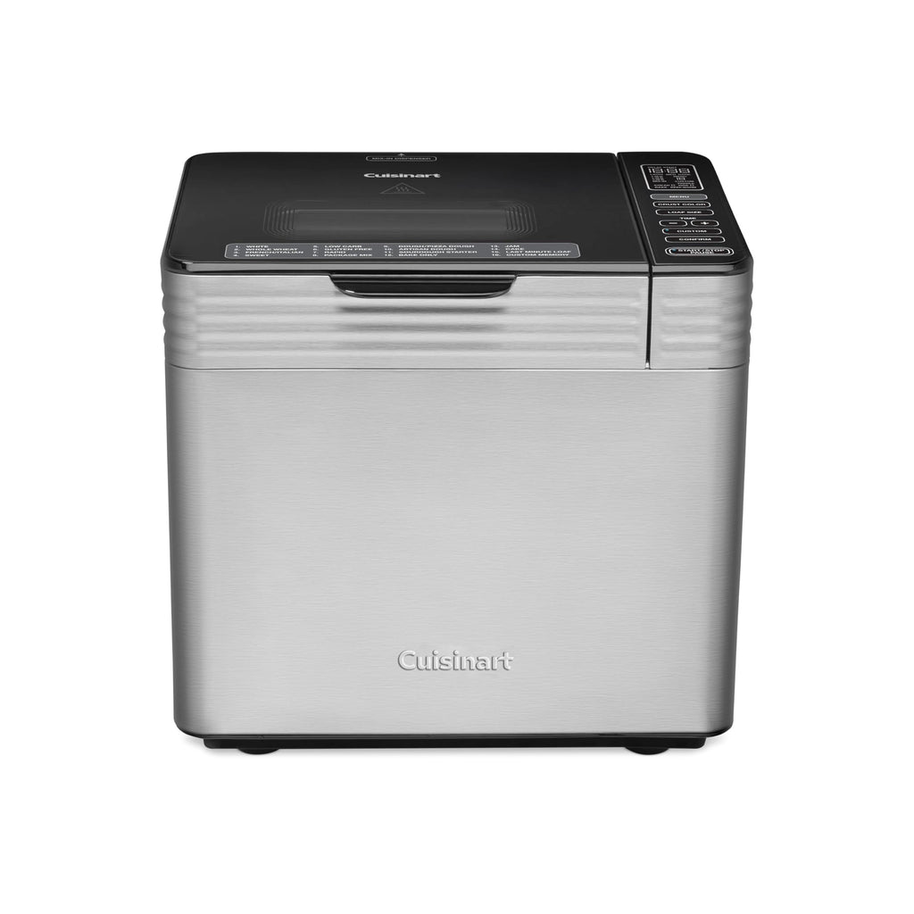 Cuisinart Bread Maker Machine, Stainless Steel Convection Bread Machine with 16 Menu Options, 3 Loaf Sizes Up to 2 Lb., 3 Crust Colors, Includes