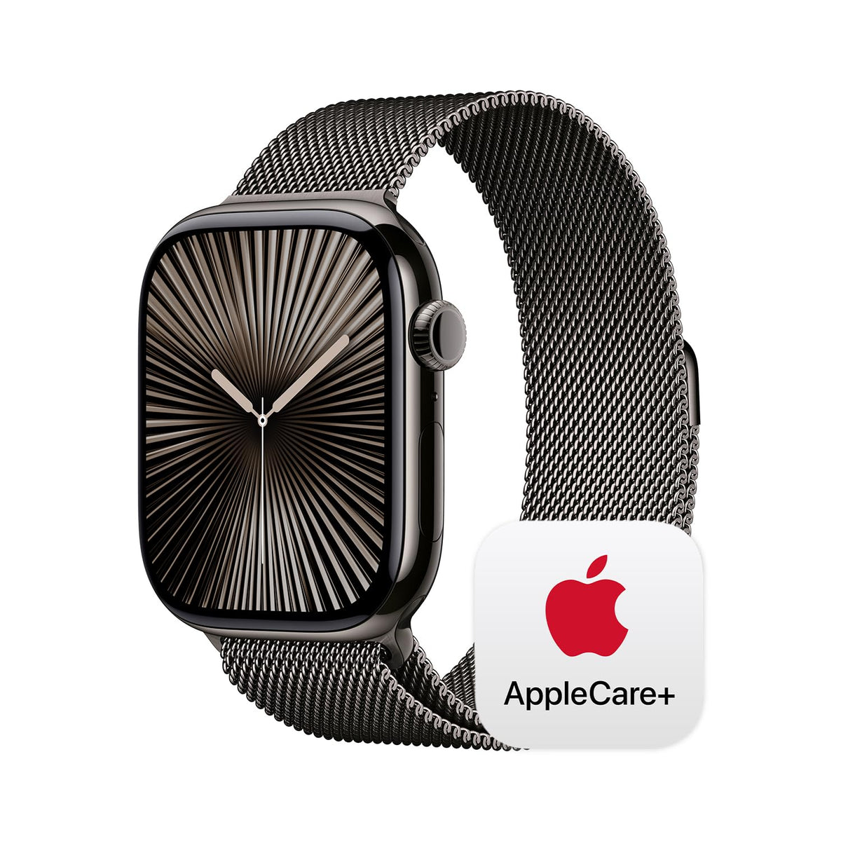 Apple Watch Series 10 [GPS 46mm case] Smartwatch with Jet Black Aluminum Case with Black Sport Band - M/L. Fitness Tracker, ECG App, Always-On Retina