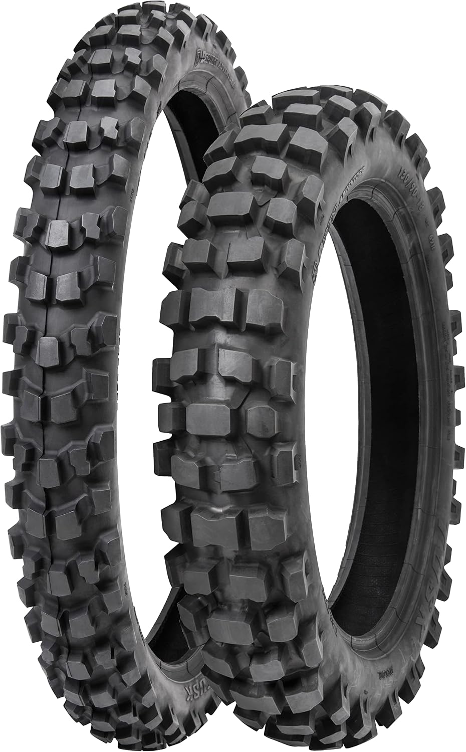 Tusk Dsport Adventure Motorcycle Tire Set â Tube Type 90/90-21 Front & 130/90-18 Rear â Dual-Sport Off-Road Tires