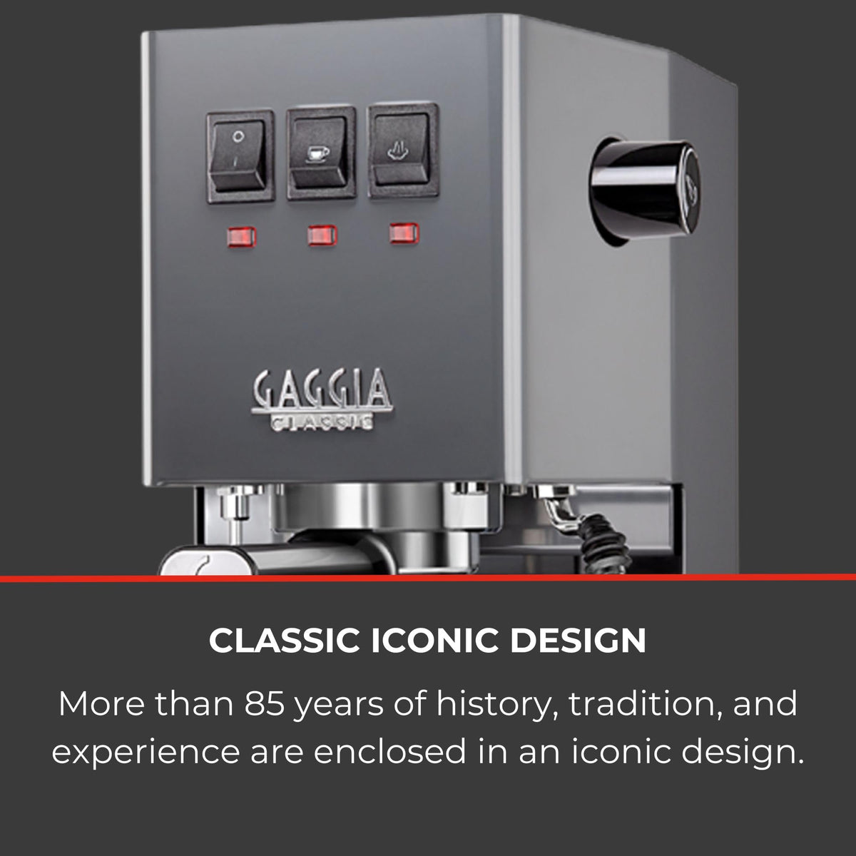 Gaggia RI9380/46 E24 Espresso Machine, Brushed Stainless Steel
