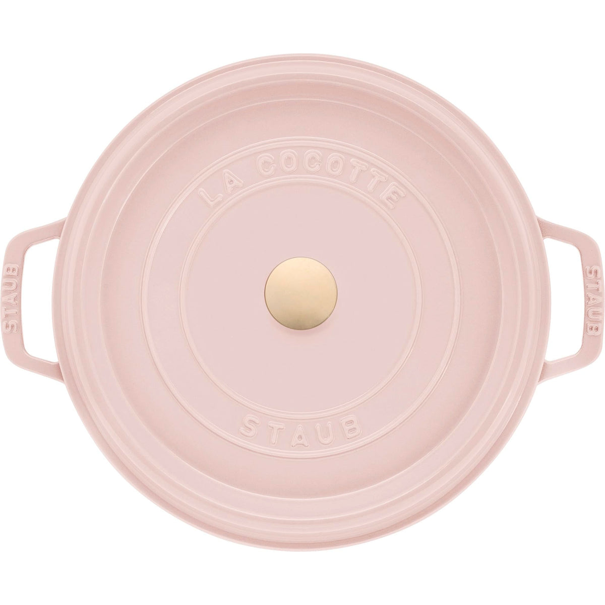 Staub Cast Iron 7-qt Round Cocotte - White Truffle, Made in France