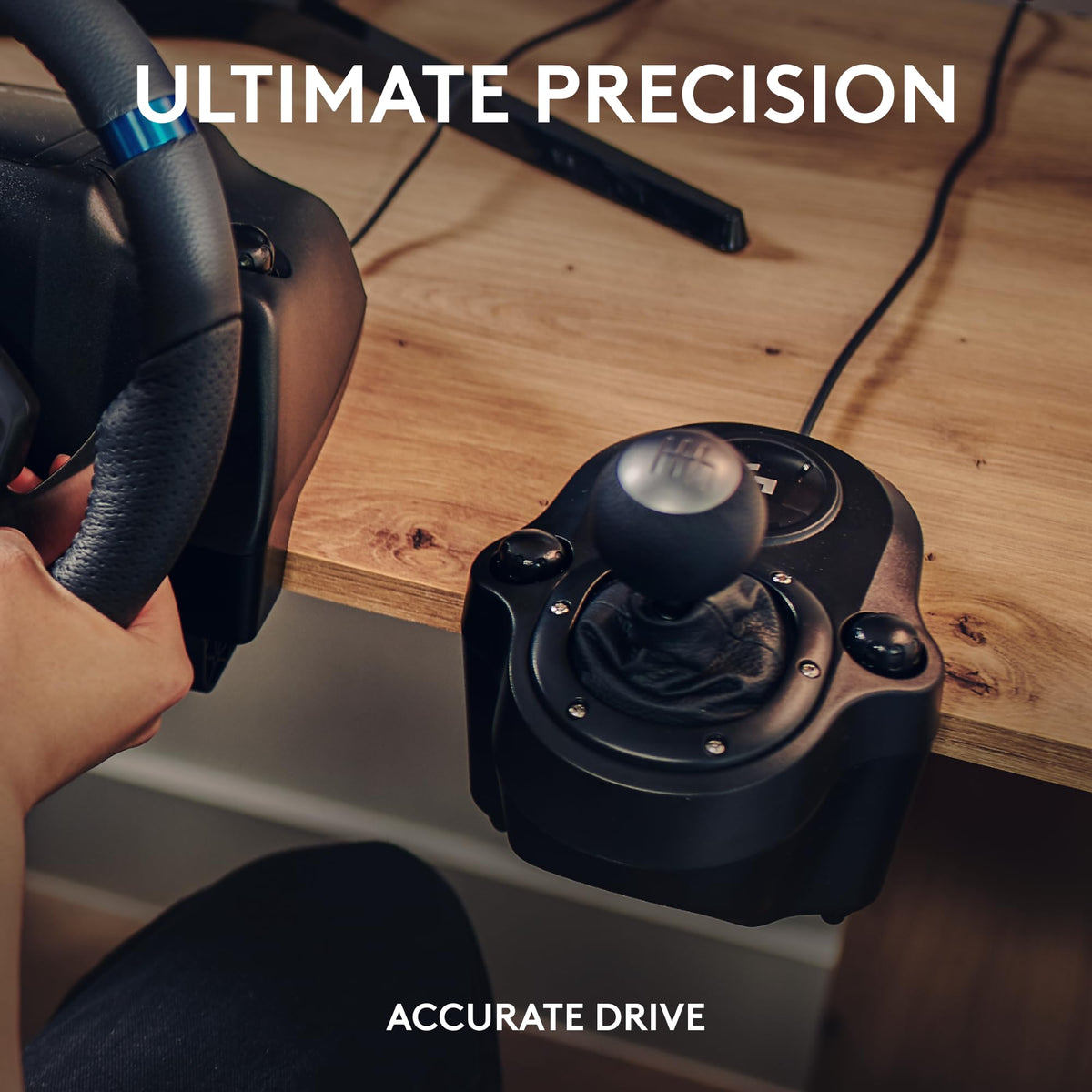 Logitech G923 Racing Wheel and Pedals, TRUEFORCE up to 1000 Hz Force Feedback, Gaming Steering Wheel PS5, PS4, PC, Mac, Genuine Leather- Black