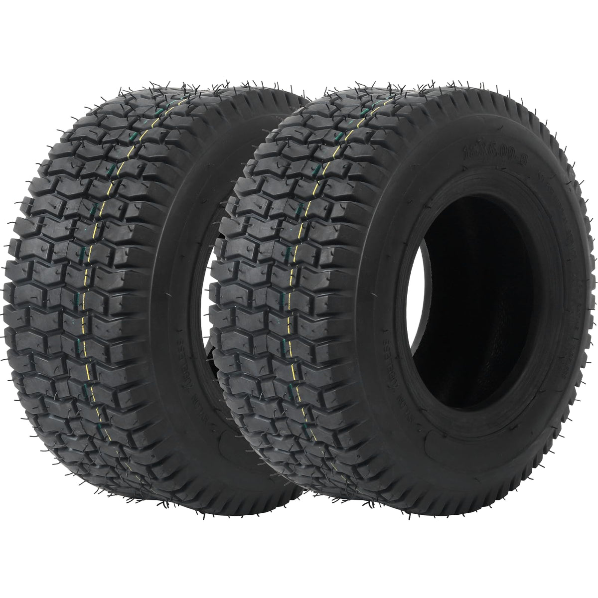 AR-PRO (2 Pack) 20x8.00-8 Lawn Mower Turf Tires, Tubeless, No Rims