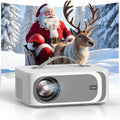 [AI Movin 2.0 System/1500 ANSI/Auto Focus] Outdoor-Projector with WiFi and Bluetooth, Portable-Projector 30W DoIby Audio APPS Built-in, Lisowod 4K