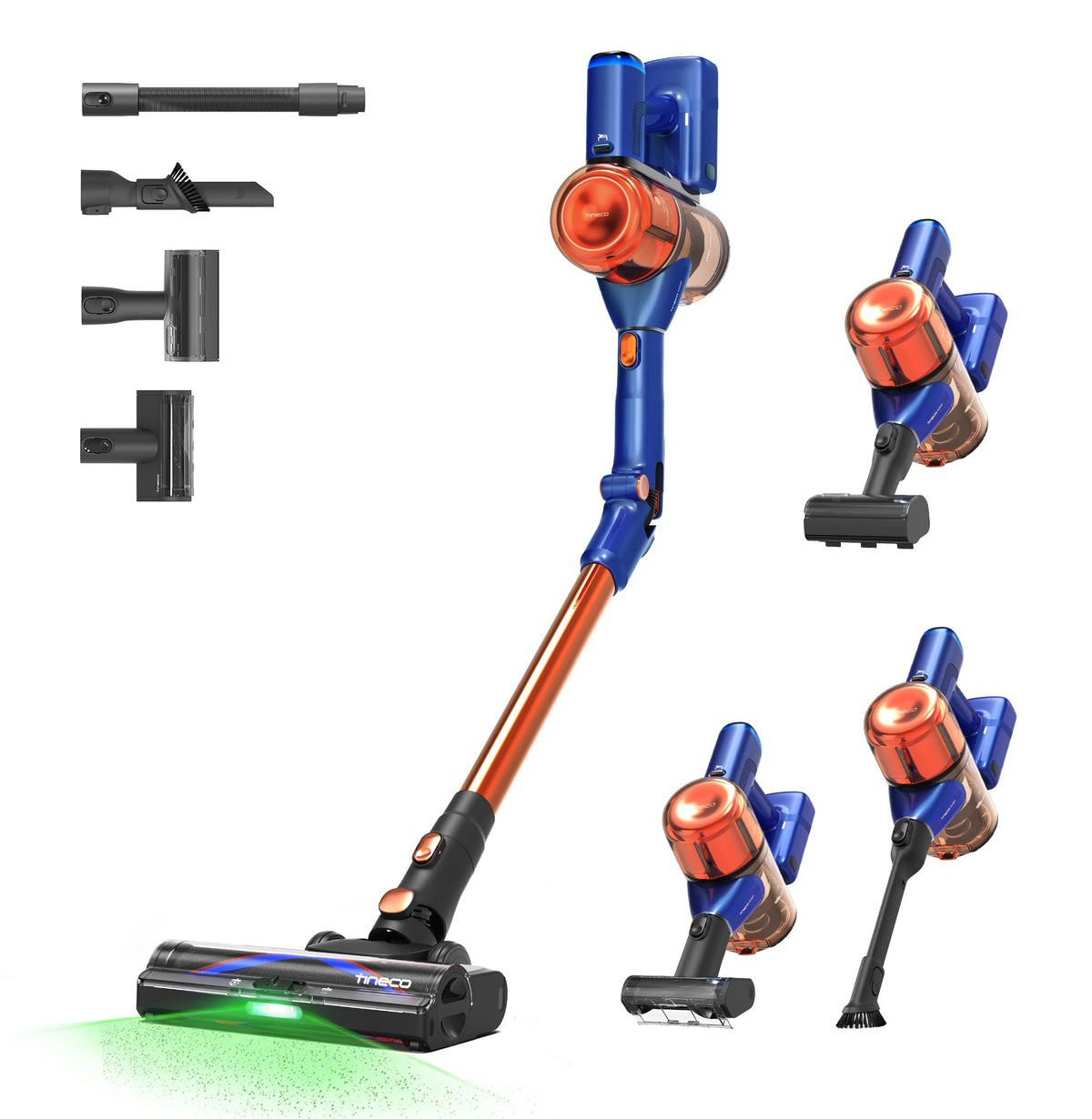 Tineco Pure ONE S30 Cordless Vacuum Cleaner, 150AW Powerful Suction, Zero Tangle Brush, Up to 65min Runtime, 6-Stage HEPA Filtration, PureCyclone