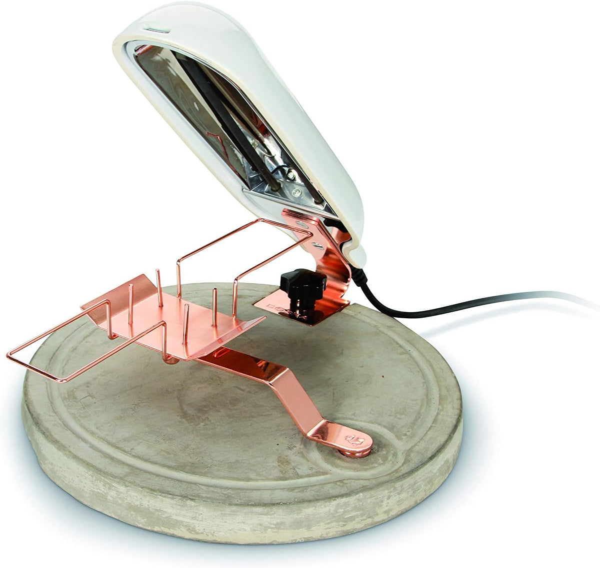 Quattro Concrete Raclette Quarter Wheel - Cheese Melter Stainless Steel Commercial Electric Machine for Nacho Cheese Wheel - Multi-Function