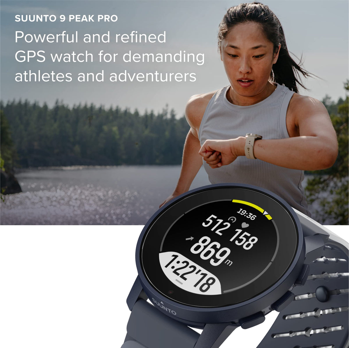 SUUNTO 9 Peak Pro GPS Sports Watch, Up to 30 Days Long Battery Life, 95+ Multisport Watch w/Training Workout Analysis,Advanced Health & Recovery