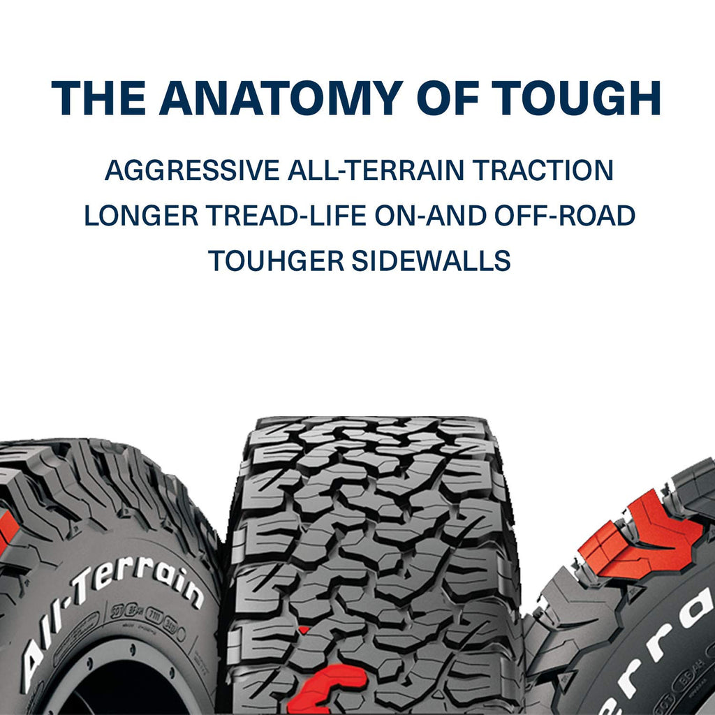 BFGoodrich All Terrain T/A KO2 Radial Car Tire for Light Trucks, SUVs, and Crossovers, LT265/70R17/C 112/109S