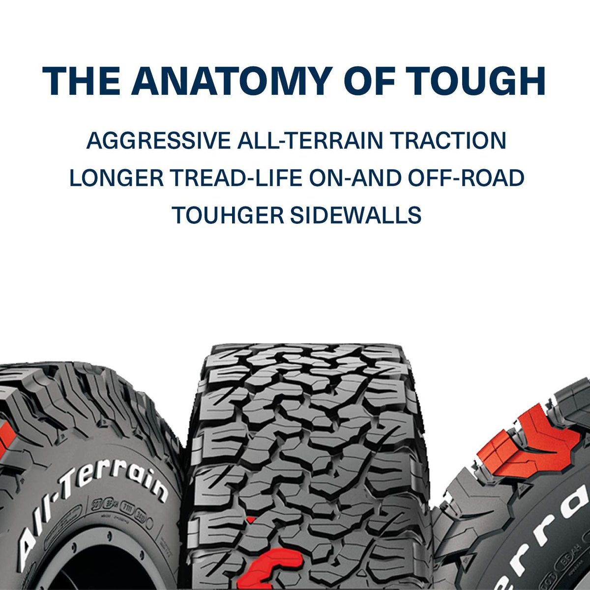 BFGoodrich All Terrain T/A KO2 Radial Car Tire for Light Trucks, SUVs, and Crossovers, LT265/70R17/C 112/109S