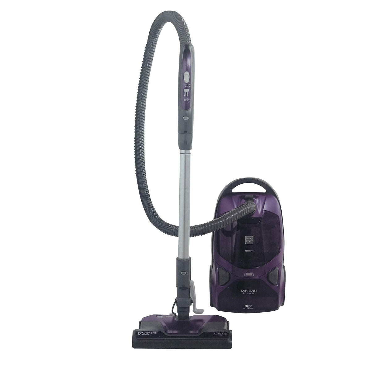 Kenmore Elite 81714 Pet Friendly Ultra Plush Lightweight Bagged Canister Vacuum with Pet PowerMate, HEPA, Extended Telescoping Wand, Retractable Cord