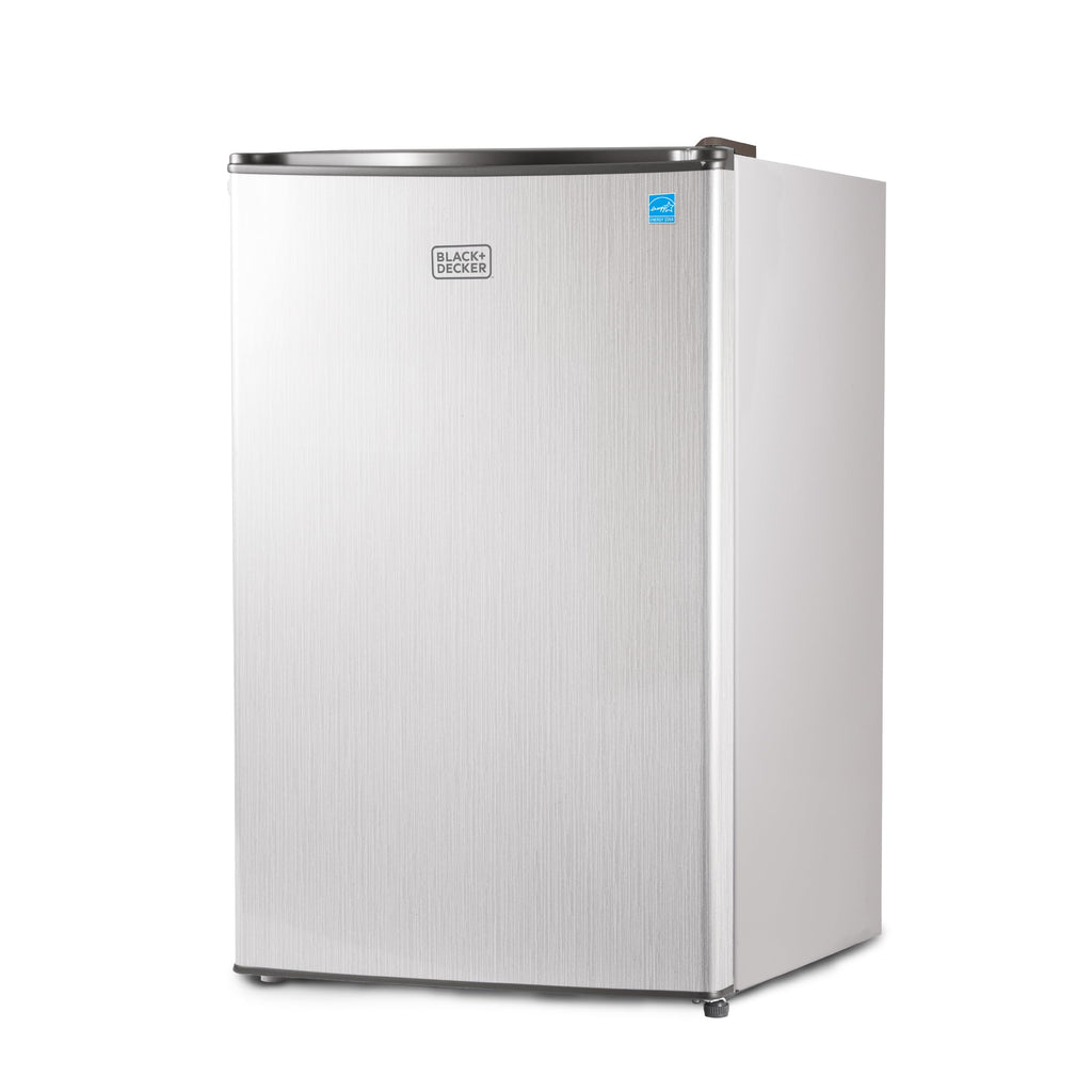 BLACK+DECKER 1.7 Cu. Ft. Compact Refrigerator, ENERGY STAR Certified, Single Door Mini Fridge with Chiller Compartment, Personal Fridge for Home or