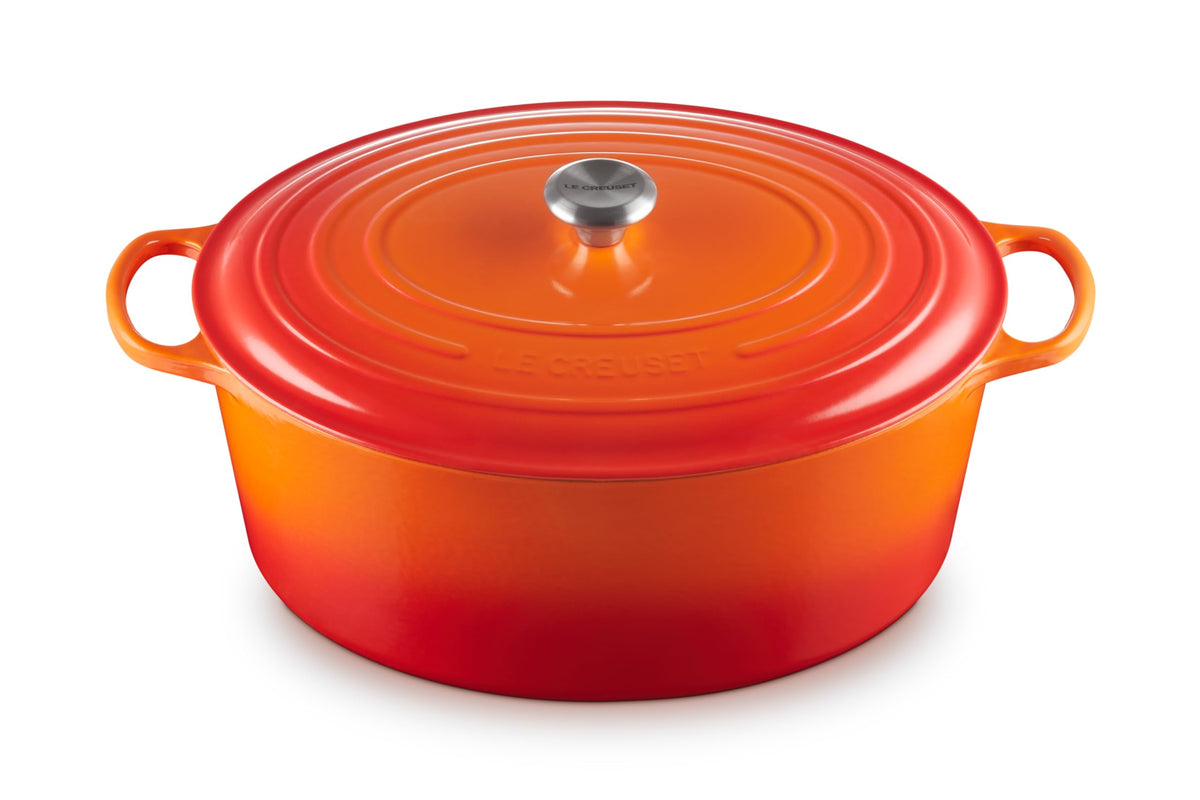 Le Creuset Enameled Cast Iron Signature Oval Dutch Oven, 8 qt., Cerise