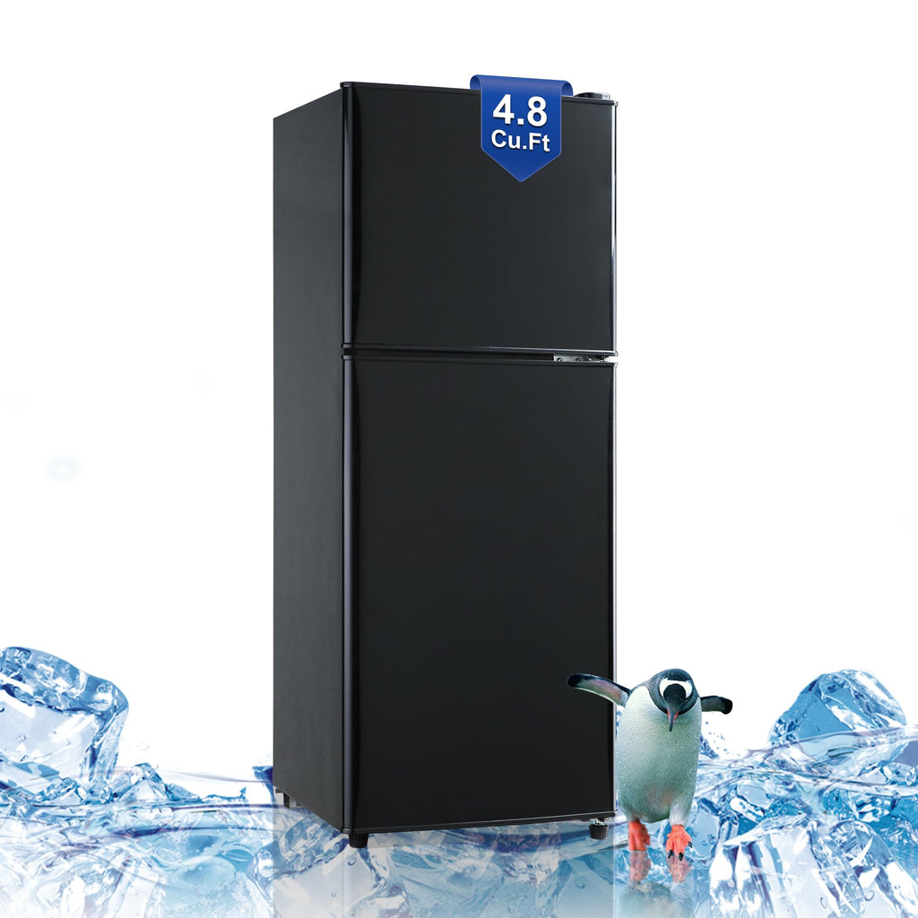 Mini Refrigerator with Freezer 4.0 Cu. Ft., Small Dorm Fridge with Freezer, Adjustable Thermostat Compact Fridge Freezers for Apartment, Dorm