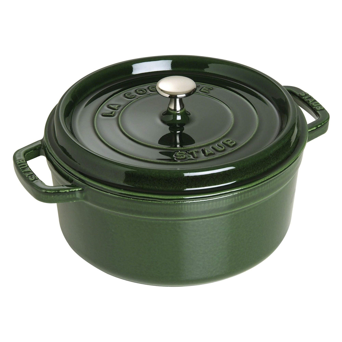 Staub Cast Iron 7-qt Round Cocotte - White Truffle, Made in France