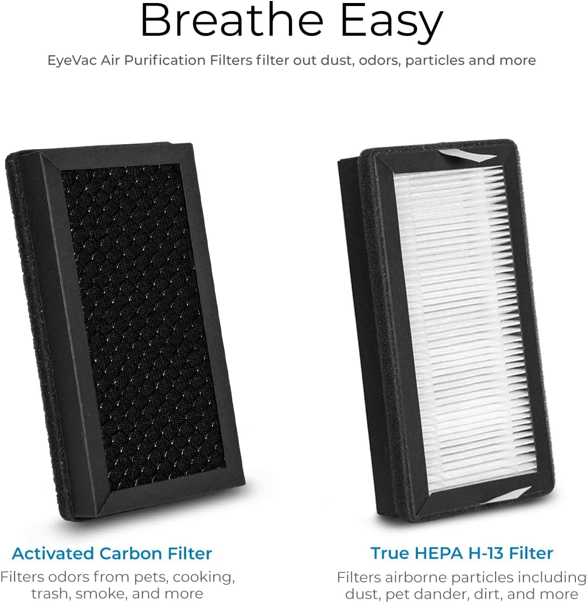 EyeVac Air 2-in-1 HEPA Air Purifier & Touchless Vacuum Automatic Dustpan - Ultra Fast & Powerful - Covers 600 Sq ft - Corded Canister Vacuum, Bagless
