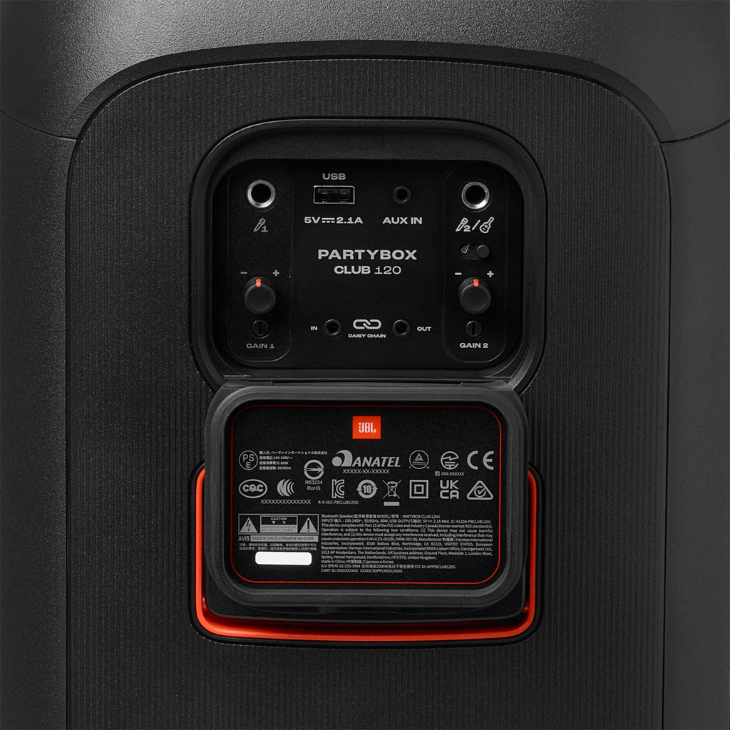 JBL PartyBox Club 120 - Portable Party Speaker with Foldable Handle, Powerful JBL Pro Sound, Futuristic lightshow, Up to 12 Hours of Play time