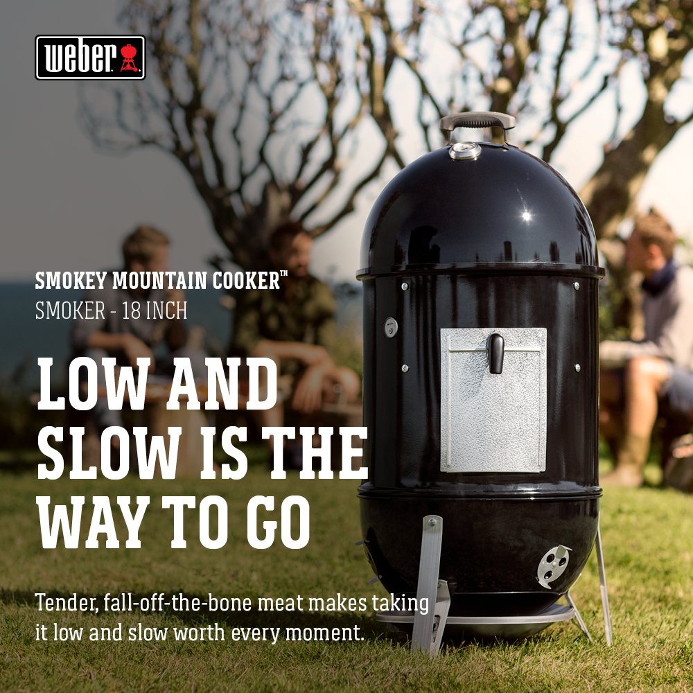 Weber 22-inch Smokey Mountain Cooker, Charcoal Smoker