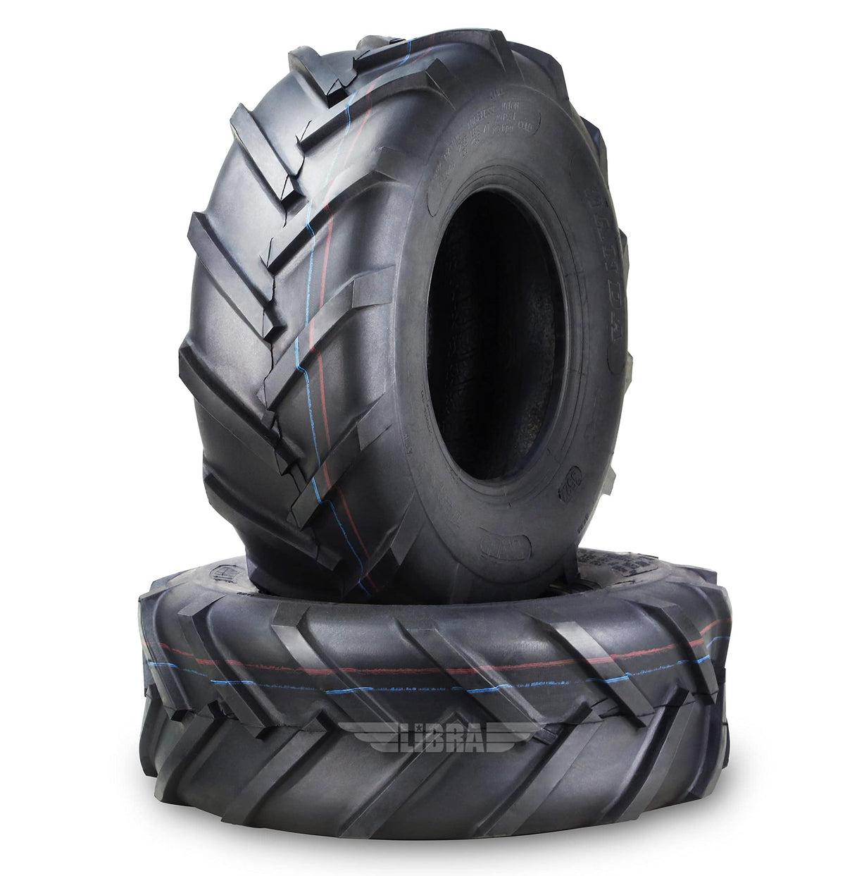 WANDA 4PC 15X6-6 & 20X10-8 Lawn Mower Tractor Tires Super Lug -13078/13071