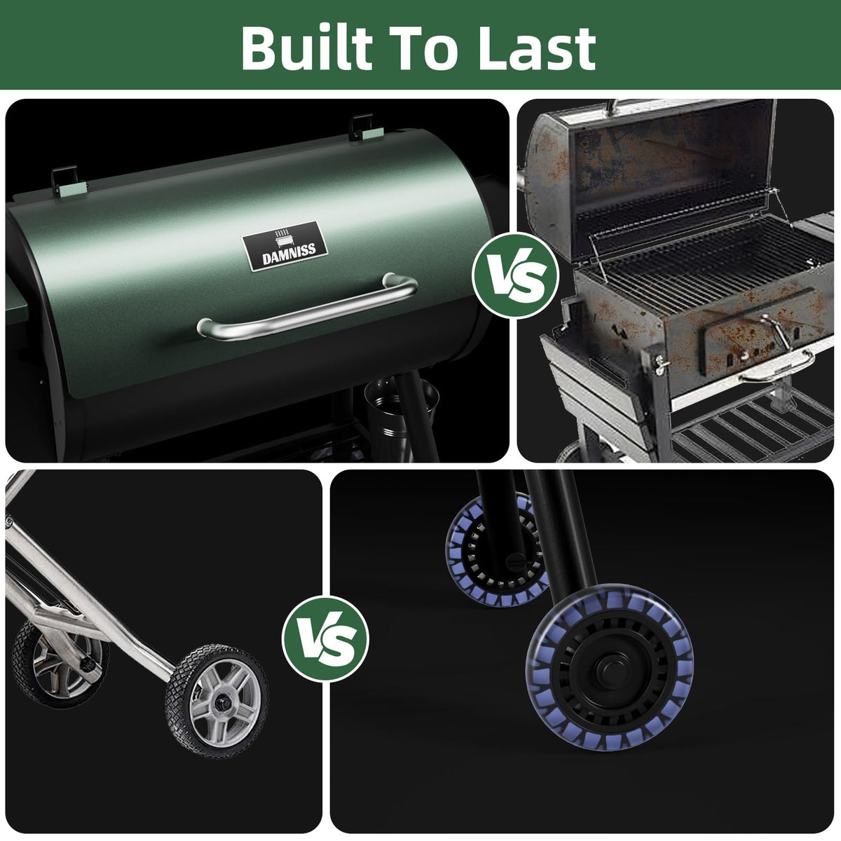 Pellet Smoker Grill Combo, 456 SQ.IN Cooking Area with PID Temperature Control (180-450F) Electric BBQ Meat Grills & Smokers, Patio Backyard for