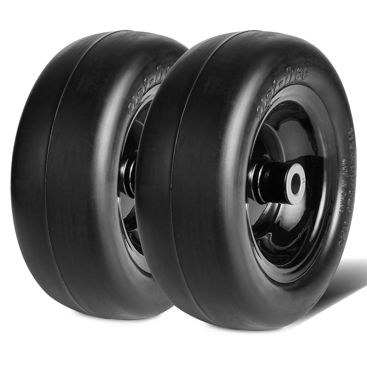 VEVOR Lawn Mower Tires with Rim, 20x8-8" Tubeless Tractor Tires, 2-Pack Tire and Wheel Assembly, S-Turf Pneumatic Tires with 3.5" Offset Hub and 3/4" Bushing Size, for Riding Mowers Lawn Tractors