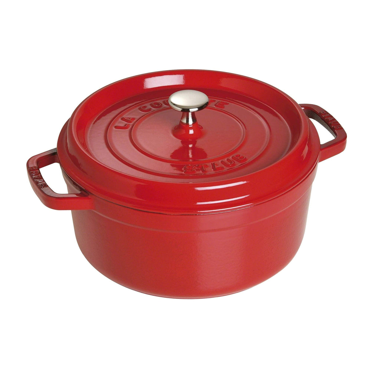 Staub Cast Iron 7-qt Round Cocotte - White Truffle, Made in France