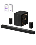 ULTIMEA Skywave X50 5.1.4ch Wireless Surround Sound System for TV, 760W Professional Sound Bar w/Dolby Atmos, 2 Wireless Surround Speakers & 8"