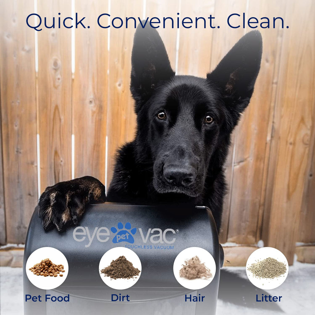 EyeVac Pro Touchless Vacuum Automatic Dustpan - Ultra Fast & Powerful - Great for Sweeping Salon Pet Hair Food Dirt Kitchen, Corded Canister Vacuum