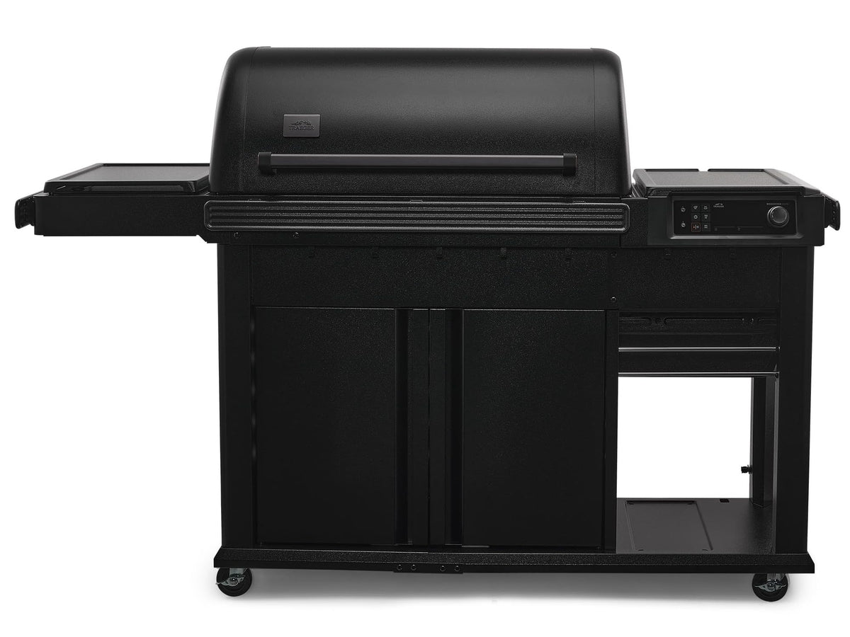 Traeger Woodridge Elite Electric Wood Pellet Grill and Smoker, 970 Sq. In., Side Sear Station, WiFIRE Technology, Super Smoke Mode, Outdoor Pellet